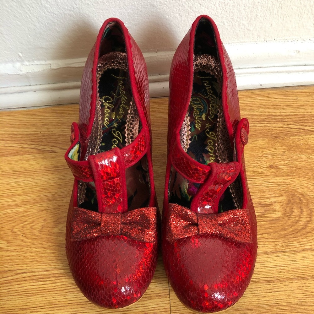 Irregular Choice Lazy River Heels Red Sz 39 / Sz 8
